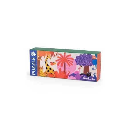 Puzzle 24 pièces - La jungle Arc-en-ciel