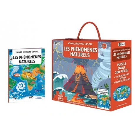 Puzzle Voyage, découvre, explore 200 pcs - Les phénomènes naturels