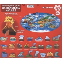 Puzzle Voyage, découvre, explore 200 pcs - Les phénomènes naturels