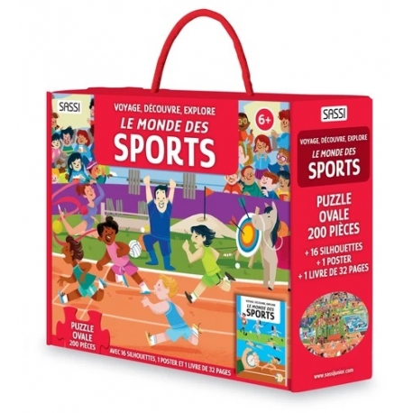 Puzzle Voyage, découvre, explore 200 pcs - Le monde des sports