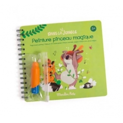 Peinture pinceau magique - Dans la jungle