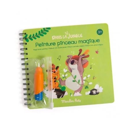 Peinture pinceau magique - Dans la jungle