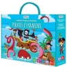 Livre et puzzle fantaisy - Pirates et Krakens