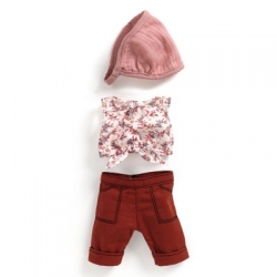 Pomea - Vêtement poupée tenue Burgundy
