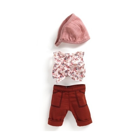 Pomea - Vêtement poupée tenue Burgundy