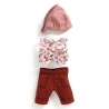 Pomea - Vêtement poupée tenue Burgundy