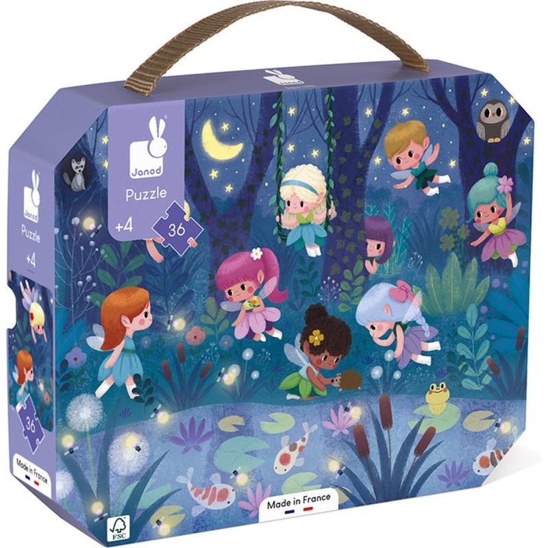 Puzzle 36 pièces - Les fées et les nénuphars