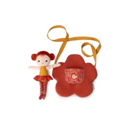 Poupée Adèle avec sac fleur