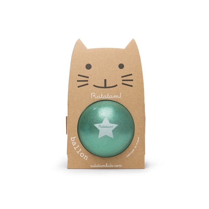 PROMO Ratatam - Grand ballon pailleté vert 22 cm
