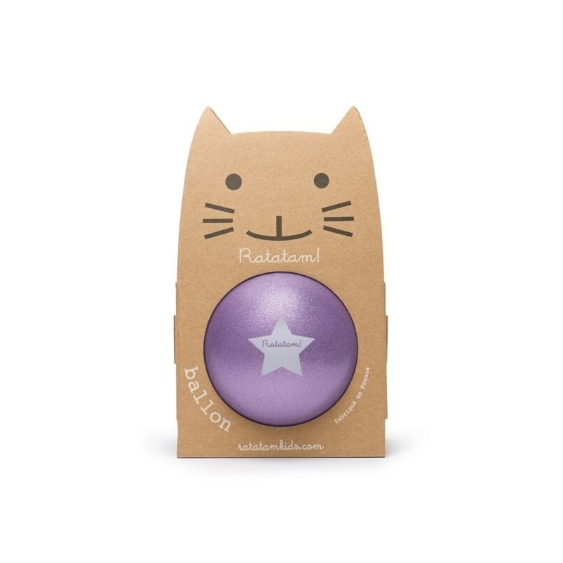 PROMO Ratatam - Ballon pailleté violet 15 cm