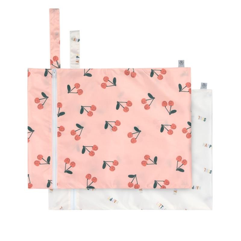 Lot de 2 pochettes pour couches - Happy Fruits Cerise