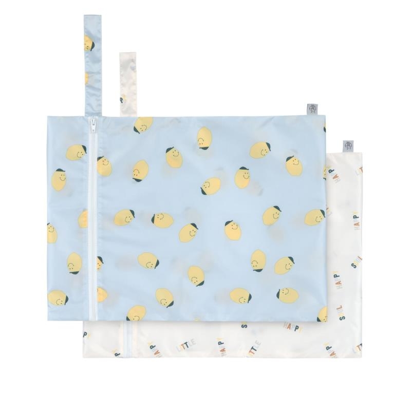 Lot de 2 pochettes pour couches - Happy Fruits Citron