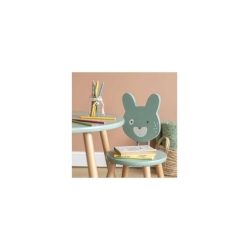 Trois petits lapins - Chaise sauge