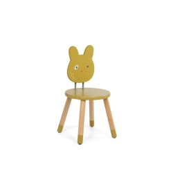 Trois petits lapins - Chaise ocre