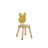 Trois petits lapins - Chaise ocre