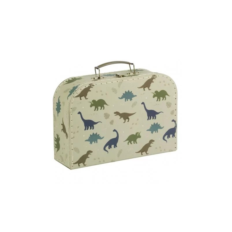 Grande valise en carton - Dinosaures