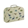Grande valise en carton - Dinosaures