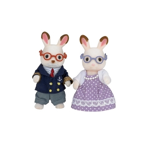 Grands-parents lapin chocolat